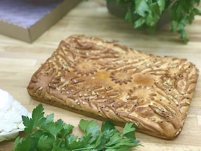 Пирог с картофелем и болгарским перцем